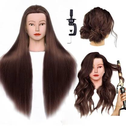 Calista VM HAIR STYLE PRACTICE DUMMY 50-50 BROWN FOR STUDENT PRACTICE Hair Extension