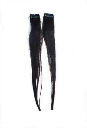 GROWTH Clip in  (set of 2), Real Human hair, Single Clip & Easy to use, (14inch) Hair Extension