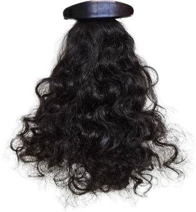 Capillatura 10 Inch Curly Clip In Ponytail |Natural Black|Washable Hair Extension