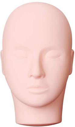 Ritzkart Training Head,Make Up Doll Soft-Touch Silicone Practice Head,Easy to Clean Hair Extension