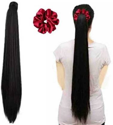 NANDITA Artificial synthetic high temperature fibre 24"wrap around ponytail hair Hair Extension