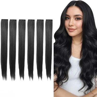 Sai Enterprises SE 6 clip extension real look hair extension for women long straight hair Hair Extension
