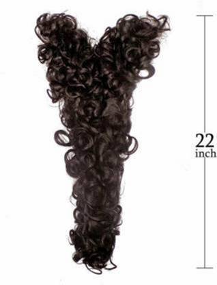 Views V- Shape Natural Brown Messy Choti Hair Extension