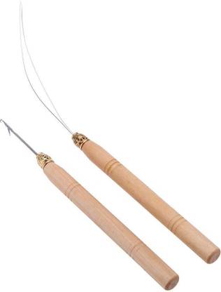 LeModish 2 Pcs Extension Hook Pulling Tool Needle Threader Hair Extension