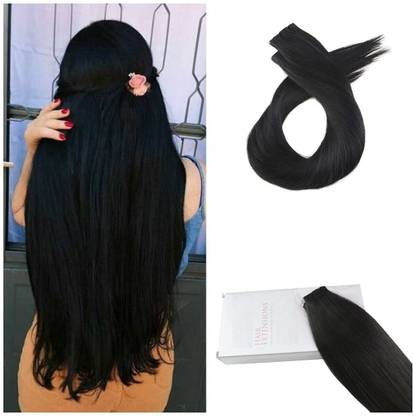 Blushia Beautuful Look Platinum Quality Straight 5 Clip In Hair Extension