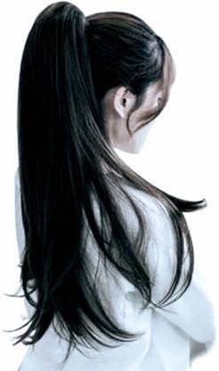 D-DIVINE Natural Looks Wrap Around Black Ribbon Hair Extension