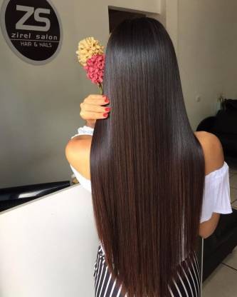 Lebene Stylish straight silky soft Brown hair extension Hair Extension