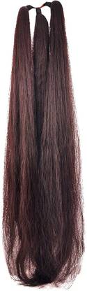 DELUXE HAIR Choti Brown Colour For Women Girls Bridal Instant Ready For Fashionable  Hair Extension