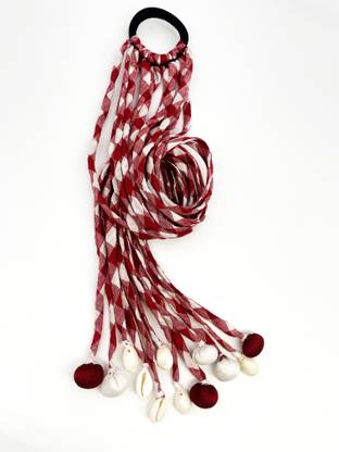 PARIPATI cotton fabric handmade boho string Hair Extension