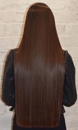Lebene Stylish straight silky soft Brown hair extension Hair Extension
