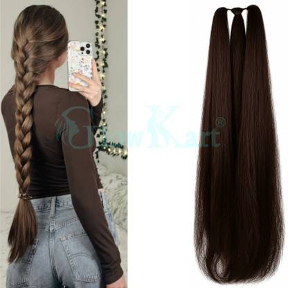 iFkart Nice Womens Brown Choti  extensions 26 inch Hair Extension