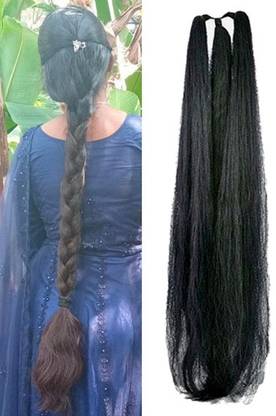 GIRISA ENTERPRISE black hair long choti3 Hair Extension