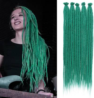 Views Dreadlock Extensions 24 Inch Synthetic Hippie Single Ended Dreads 10 Strands Hair Extension