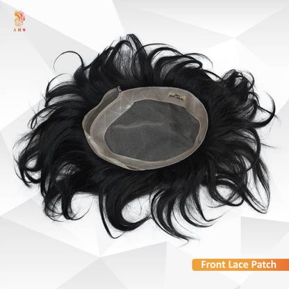 A H S Men Toupee 8x6 Human  Premium Quality Front Lace Patch Hair Extension
