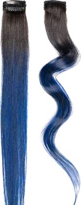 Hair You Go  Streaks, Blue Pack of 2 Hair Extension