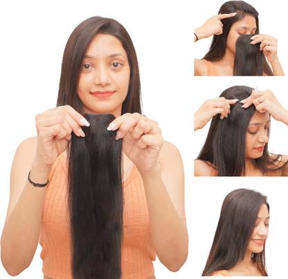 Xtra Hair Invisible Single Clip CoverUp Patch | 100% Human Extensions for Women&Girls Hair Extension