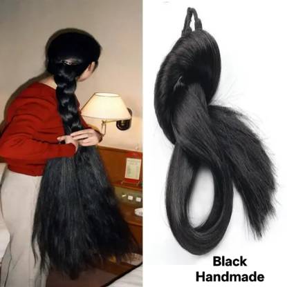 AmazBerie FANCY WOMEN BLACK CHOTI 70,GM EXTENSION ||PACK OF 1 HAIR EXTENSION Hair Extension