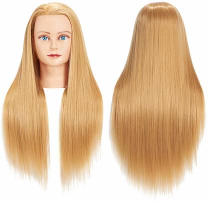 Views Beautiful Styling Dummy , Length 28-30 inch , Styling Training Head Cosmetology Doll Head dressing for do,Braiding,Cutting Practice with Free Clamp Hair Extension