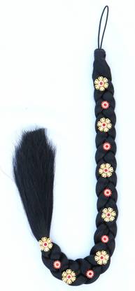 Rudrika Hair Extension WOMEN HAIR STYLE South Indian Bridal Wedding Instant Parandi Choti For Women & Girls With Beautiful Design Use In Party, Wedding And Casual Choti  Extension Hair Extension