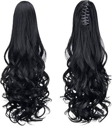 A H S Very beautiful Black shade hair extensions clutcher Hair Extension