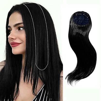 tressed up hair synthetic hair topper 2 clip on Hair Extension