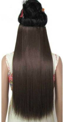 CRIBE 5 Clip 24 Inch Natural Brown Straight Hair Extension
