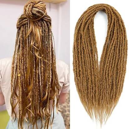 VIVIAN 24Inch Dreadlock Extensions 10 Strands Boho Style Crochet  Dreads BLOND Hair Extension