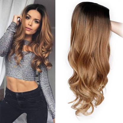 tressed up hair ombre wig cp long curly Hair Extension