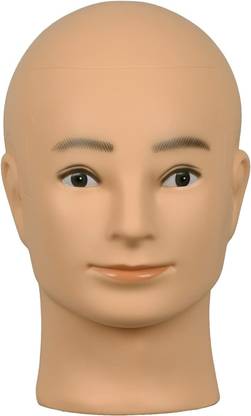 Pinaka Bald Mannequin Head Manikin Head Professional Cosmetology Face Doll Head for Wig Hair Extension