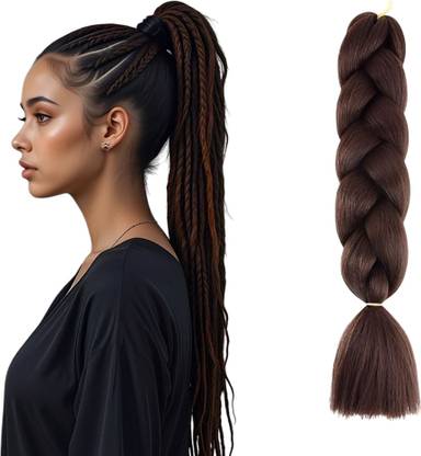 DELUXE Jumbo Braiding Synthetic  Extension Braids 24Inch - (Brown AY4) Hair Extension