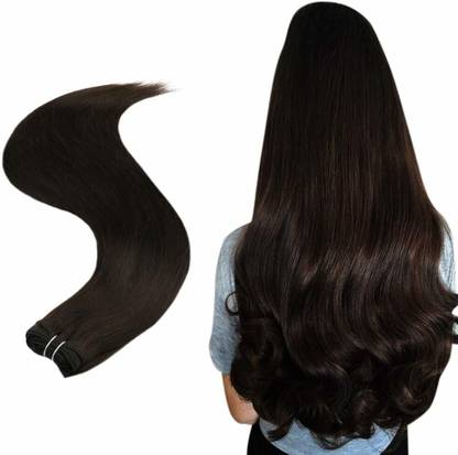 D-DIVINE Beautiful Looks Prwmium Quality Brown Wavy 5 Clip In Hair Extension