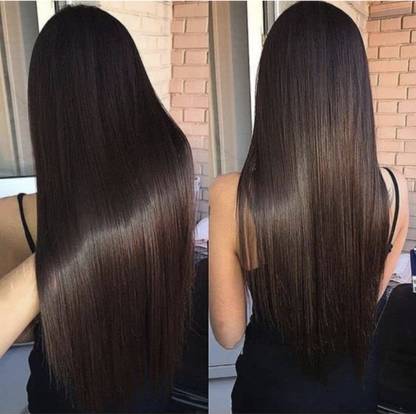 Bshine Brown 5 Clip In Straight Extension For Women and Girls 24 inch  Extension Hair Extension