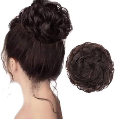 DELUXE Hair Bun Extensions Messy Curly Hair Scrunchies Plus Size Hairpieces Bun