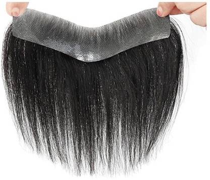 HAIRLAYER Men's Frontal/Human line piece/Patch For Covering Male Receding line Hair Extension