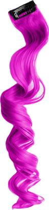Stasia Street DEEP MAGENTA CURLY CLIP-ON STRANDS Hair Extension