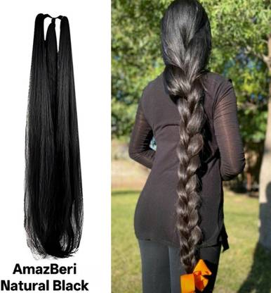 AmazBeri Parandi Choti for Women And Girl's Black choti  Hair Extension