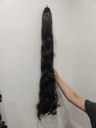 Rizi Brown Long Silky Wavy Curly  Extension Clutcher based Stylis55h Hair Extension