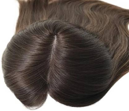 YOFAMA Middle Partition Straight Synthetic  Topper, piece/ Extensions Hair Extension