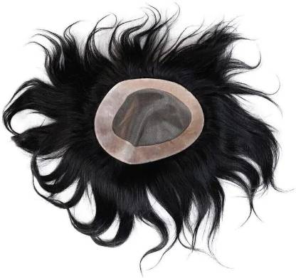 HAIRLAYER 7x5 Human Premium Quality Patch Replacement System Mono Wigs Mens  Extension Hair Extension