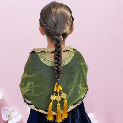 NEAAMA HAIR AND BEYOND GOLDEN PUNJABI PARANDA BRAID HAIR EXTENSIONS FOR CHILDREN TEENAGERS AND GIRLS Hair Extension