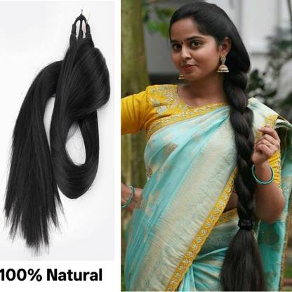 AmazBerie FANCY WOMEN BLACK CHOTI 80,GM EXTENSION ||PACK OF 1 HAIR EXTENSION Hair Extension
