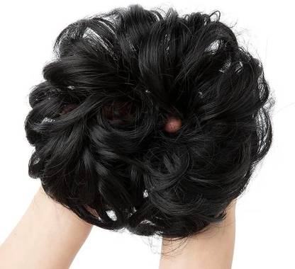 D-DIVINE 1 PCS Artificial Juda bun piece for Women in Black Hair Extension