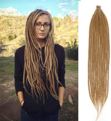 VIVIAN Single Ended Dreadlock Extensions 24 Inch (BLOND) (10 Strands) Hair Extension