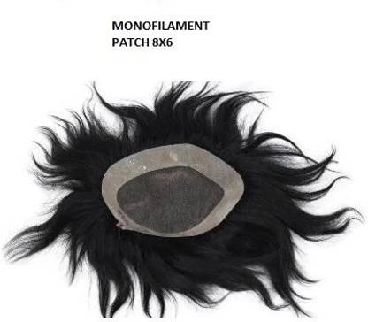 El Cabell 8x6 Super Monofiament Men's hair Patch 100% Silky and Soft human hair Wigs Hair Extension