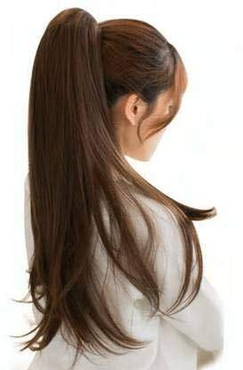 Views Brown Ribbon Ponytail  Extension For Girls And Women Hair Extension