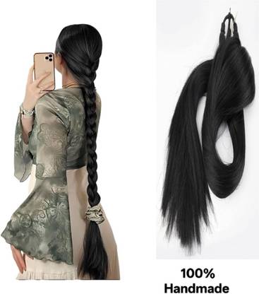 AmazBerie FANCY WOMEN BLACK CHOTI 80,GM EXTENSION ||PACK OF 1 HAIR EXTENSION Hair Extension