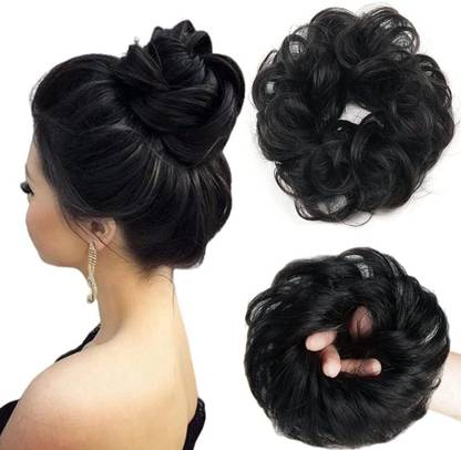 Blushia Messy Bun  Extension Synthetic  Scrunchies  Piece for Women Hair Extension