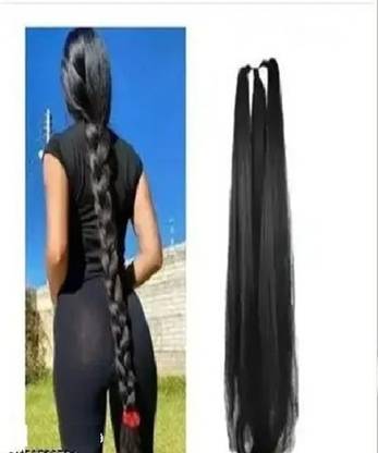 D-DIVINE Nice Look Paranda Choti Black Colour 26 inch Instant Ready For Fashionable Hair Extension