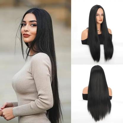 VIVIAN Natural looking full head long straight middle partition Hair Extension