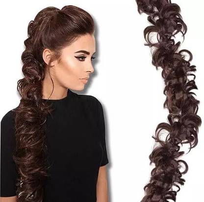 Blushia Women Messy Frill  Extensions For Ponytail And Bun Juda Maker  Extension Hair Extension